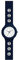 HIP HOP Orologio HWU0585 DONNA CRYSTAL quadrante MONO-COLORE BIANCO movimento SOLO TEMPO - 3 LANCETTE QUARZO e CINTURINO SILICONE BLU