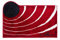 Grund COLANI Exklusiver Designer Badteppich 100% Polyacryl, ultra soft, rutschfest, ÖKO-TEX-zertifiziert, 5 Jahre Garantie, Colani 2, Badematte 80x150 cm, rot