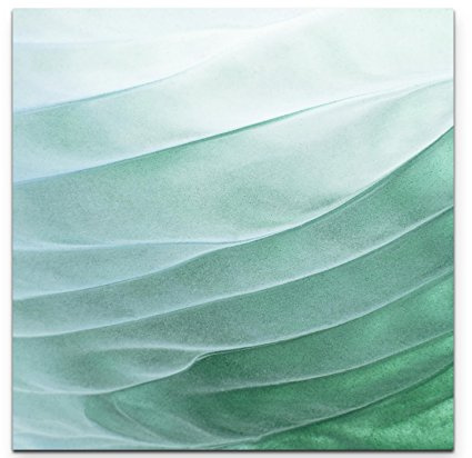 Leinwandbilder | Bilder Leinwand 60x60cm Abstrakt – grüne Wellen