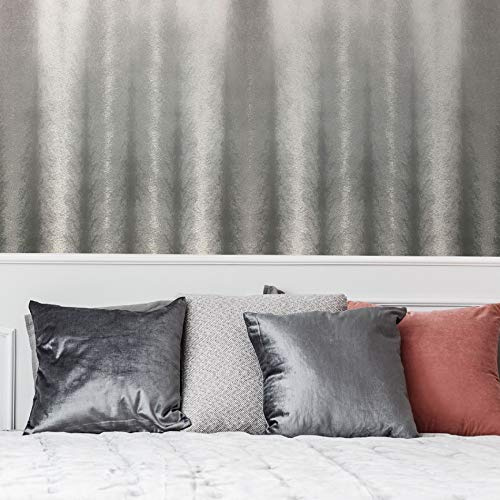 Graham & Brown Sublime Silver Fur Textured Wallpaper | Paste the Paper Application | Silver Texture