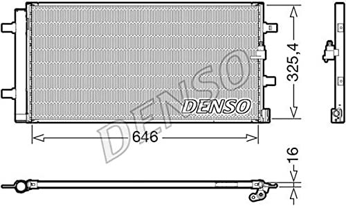 DENSO DCN02041 Condenseur climatisation avec déshydrateur