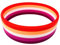 Butler & Grace Lesbisches Armband LGBT Silikon Orange Weiß Rosa Armband 202mm (1 Band Only)