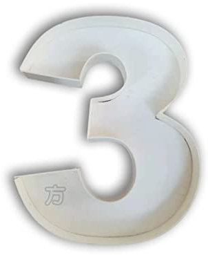 Dekorative Zahlen aus Holz zum Selbermachen, befüllbare Zahlen 3, Form 0–9