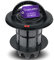 Vioks.pro Abluftfilterzylinder 205mmØ Ersatz für Bosch Filter 00708278 & Bosch Staubsauger Filter für Bosch Staubsauger - Bosch Relaxx Pro Silence