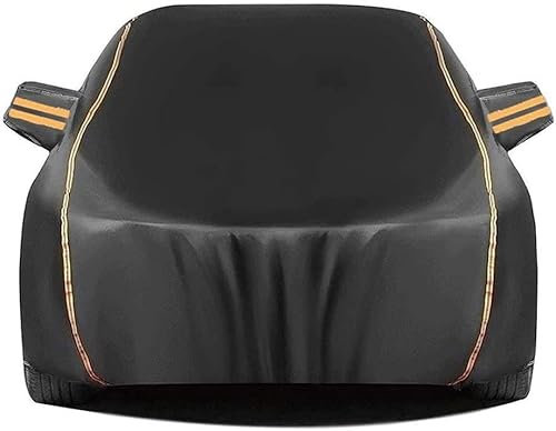 vollgarage Abdeckung abdeckplane Autoabdeckung Für Mercedes Benz C-Klasse AMG C43 C63 C63S Cabrio Coupe |Kratzfeste Autoplane Sommer Wasserdicht Sonne (Color : Black, Size : AMG C43)