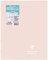 Clairefontaine 981478C Un Cahier Agrafé Koverbook Blush Rose poudré - 24x32 cm - 96 Pages Grands Carreaux - Papier Blanc 90 g - Couverture Polypro Opaque