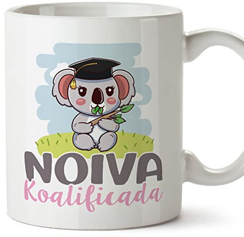 Mugffins Tassen/Becher mit Spruch für FREUNDIN - Auf galizisch - Koalificado/Koalificada - 11 oz / 330 ml - originelles und lustiges Geschenk