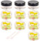 10 Pcs Empty Plastic Cosmetic Jars, 10ml Sample Containers Pots Bottles,sample pots for cosmetics, Travel Cosmetic Jar Pots with Lids,travel pots for cream,travel cream pots for toiletries