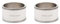 Riviera Maison Serviettenringe Silber, Tischdekoration, Mit RM-Logo, Handgefertigt - RM Monogram Napkin Ring - Aluminium - (ØxH) 4.5x2.5 - Satz von 2 Stück