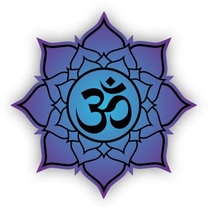 WildeBabsKLBT 11cm Hochwertiger Premium Auto-Aufkleber Sticker Decal Autoaufkleber Klebefolie Mandala Om Zeichen Regenbogen Boho-Stil Ugadi Yantra Dkyil Om Lila Blau M89