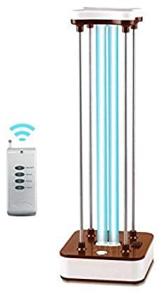 Ultraviolet Disinfection Lamp Air Purifier UV-C Mobile Room Steriliser Light Remote Control Kills 99% Of Bacteria Viruses And Mould For Car Household Refrigerator Toilet Pet Area Home 234Pic