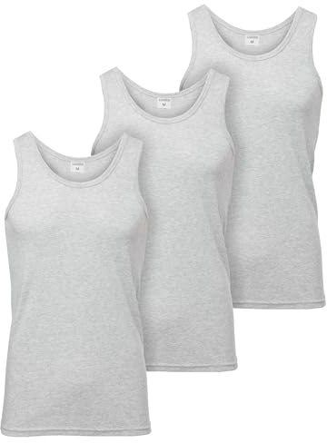 Ladeheid Unterhemd Herren Ärmellos Baumwolle Underwear Men - Weiches, Komfortables Tank Top Herren Unterwäsche, Unterhemden, Set 3 Stück LA40-258