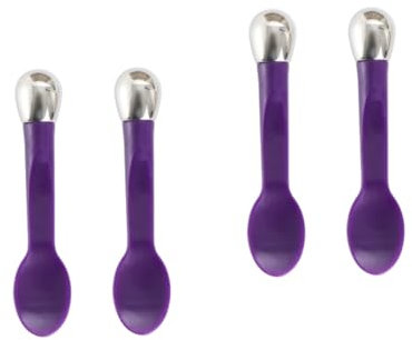 minkissy 4 Pz strumento per il massaggio della pelle degli occhi make up applicatori per il viso creme per gli occhi paletta di bellezza mini cucchiaio per il trucco attrezzo