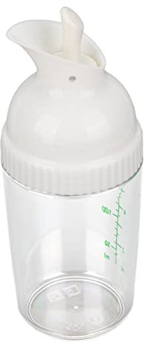 Sonew 200 Ml Auslaufsicherer Salatdressing-Shaker, BPA-freier Gewürzbehälter, Robuste ABS+PP-Küchensoßenflasche, Ideal Zum Mischen und Aufbewahren von Dressings, mit Einhändig