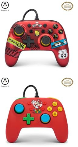 PowerA Controller cablato Nano per Nintendo Switch - Mario Kart: Racer Red Controller cablato Nano per Nintendo Switch - Mario Medley