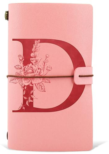 PU Leder Notizbuch Tagebuch, Nachfüllbares Tagebuch für Frauen Mädchen, Rosa Notizbücher zum Geburtstag Dankeschön Geschenk für Freund, Schule, Lehrerin, Erzieherin, Schwestern, Kollegen, Mama(D)