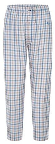 El Búho Nocturno Bas Pyjama Homme Long – Flanelle Coton 100% Hiver/Pantalon Popeline Légère Coton/Mélange/Bambou Carreaux – Pouches Tailles M-3XL Cadeau Noël