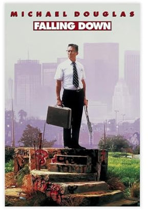 biegzc Filmposter Falling Down (1993), Leinwand, Poster, Schlafzimmer, Dekoration, Landschaft, Büro, Raumdekoration, Geschenk, 30 x 45 cm