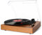 VIFLYKOO Giradischi Bluetooth 3 Velocità 33/45/78 RPM Giradischi con Casse Stereo, Registra da Vinile in Digitale, Lettore di Dischi Lettore Vinile, Supporto LP/Aux-in/RCA/USB/Cuffie