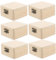 HAWILLOSCH 6st Diy Schmuckkästchen Handwerk Korb Mini Kettenständer 4x4 Wasserhahn Deckel Solide Koffer Zum Malen Von Hand Drücken Stand Veranstalter 6x6 Khaki Bambus