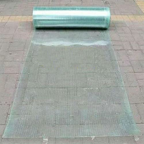 Clear Fiberglass Roofing Cladding Panel Heavy Duty Tarp for Balcony Baffle Greenhouse Plastic Tarpaulin 1.2mx30m