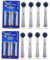 Klevner® Eco+100 Unikate Premium Aufsteckbürsten für Elektrische Zahnbürsten- Oral B Aufsteckbürsten - Kompatibel mit Oral B - Braun - Aktivkohle - Zahnaufhellung - 8er set Für effktive Mundhygiene