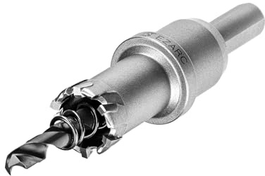 EZARC Lochsäge Hartmetall-Bohrer, Tiefer Schnitt Lochkreissäge für Löchern in Dick Edelstahl und Metall, 16mm