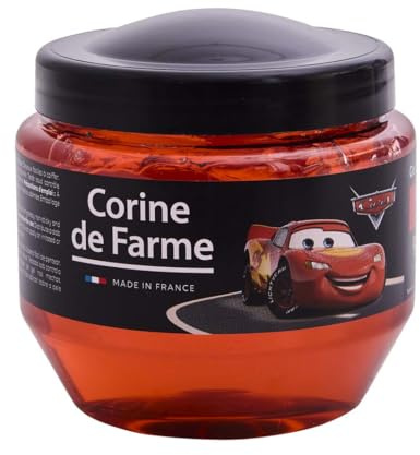 Corine de Farme, Stylinggel für starke Befestigung, 250 ml, Cars, perfekter Halt für Kinder, nicht fettende und nicht klebrige Textur, ideal für Unisexhaar, angenehmer Duft, langanhaltende