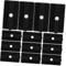 Homoyoyo 200pcs Wood Plastic Floor Fasteners Fence Clips Retractable Block Fence Brackets System Board Composite Decking Clips Composite Shims Concealed Fastener Fastening Decks Panel Black