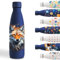 Gourde, 500ml Gourde Isotherme, Gourde Personnalisée avec Tête de Lou, Gourde Enfant Garde au Froid Pendant 24 Heures/Chaud Pendant 12 Heures, Bouteille d'eau pour École, Bureau, Sports, Bleu Foncé