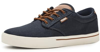 Etnies Jameson 2 Eco Sustainable Skate Style, Reinforced Cupsole, Cushioned Feel, Everyday Sneakers, Vegan - Navy/White/Blue - 11