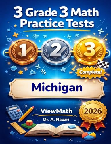 3 Michigan M-STEP Grade 3 Math Practice Tests: Full-Length Test Prep with Detailed Answer Explanations