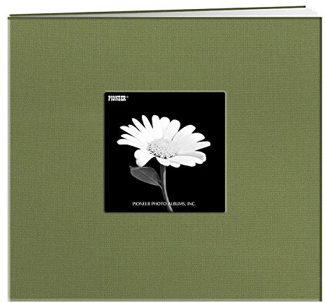 Pioneer 30,5 x 30,5 cm Buch, Stoffeinband, Album mit Fenster, rot, Herbal Green, 8X8
