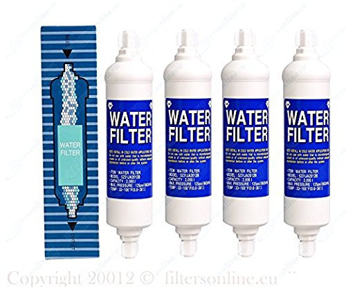 4 x FILTRO 5231JA2012B AD ACQUA UNIVERSALE PER FRIGORIFERI AMERICANI BL9808