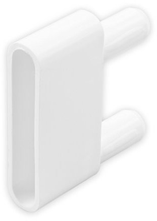 DIWARO® 1 Paar Endstabgleiter - Gleiter Endstab | 60 x 29 x 13,6 mm | weiß | Rolllade, Rollo, Jalousie