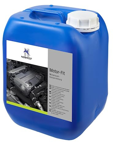 Normfest Motor-Fit – Motorraumkonservierung mit wasserverdrängender Wirkung, pflegt und schützt Metall, Kunststoff, Lack, Gummi & Legierungen, hochglänzendes Finish, silikonhaltig – 5 Liter
