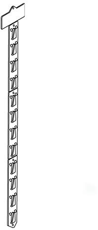Direct Bazaar Fast Load Merchandising Strip with Header, 12 Clip Strips/Length: 61cm