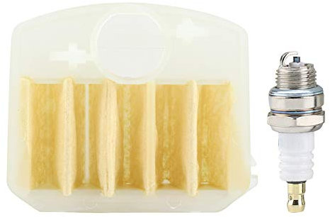 KIT CANDELE FILTRO ARIA + L7T ADATTO PER 340 345 346 350 351 353 RICAMBIO ELETTRICO PER ESTERNI MOTOSEGA
