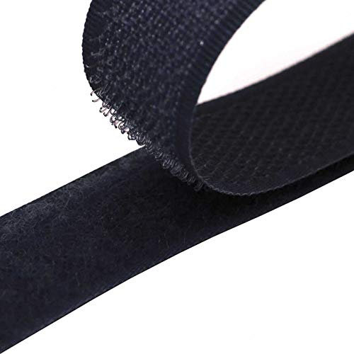 4m Klettband zum Nähen 20mm Flausch- & Hakenband 50 Farben Klettverschluss, Größe:20mm, Gurtband:058 dunkelblau