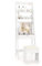 COSTWAY Schminktisch mit Hocker, 3 in 1 Frisiertisch in Leiterform mit Klappspiegel, Kosmetiktisch mit 2 Ablagen & 3 Haken, Make up Tisch weiß für Schlafzimmer, 60 x 40 x 180 cm