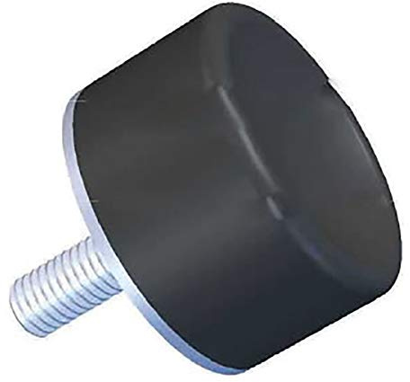 RS PRO Gummi Vibrationsdämpfer, Außengewinde-Puffer M4, Ø 15mm x 15mm, 50 Shore A, Packung a 8 Stück