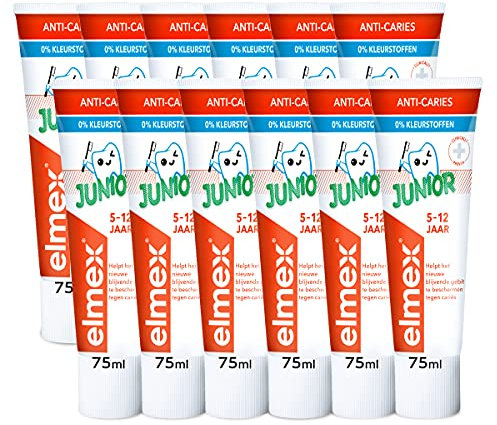 Elmex Kinder Zahnpasta Junior 5-12 Jahre 12 x 75ml