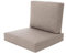 HOBBYGARDEN Miatech Kissen für Rattansessel Rattanmöbel Gartenmöbel Technorattan Innen/Draußen 60x55cm Cappuccino