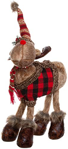 Brandsseller Weihnachts Elch Figur Rentier Stehend ca. 50 cm Motiv1