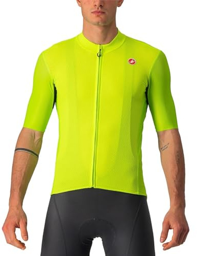 CASTELLI 4522022 Endurance Elite JRS Men's Sweatshirt Elektrischer Kalk/Schwarz-Blau-Magnern XL