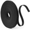 URAQT Fastening Tape Hook and Loop Cable Ties, 10mm x 10m Reusable Self Adhesive Cable Ties Straps for Cable Management, Cord Organizer Straps, Black (10m)