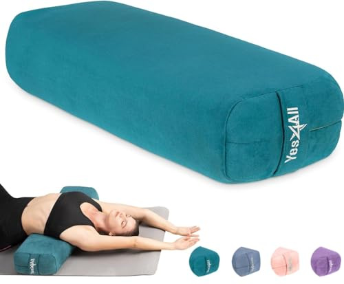 Yes4All Yoga-Kissen mit dreilagigem Schaumstoff, für erholsames Yoga und Meditation, vielseitiges Stützkissen, Gleichgewichts- und Posenmodifikation