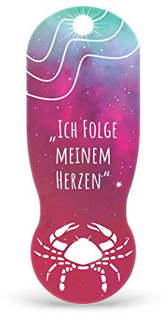TRIGGI® der Einkaufswagenlöser – Einkaufswagenchip abziehbar, Sternzeichen KREBS als Schlüsselanhänger
