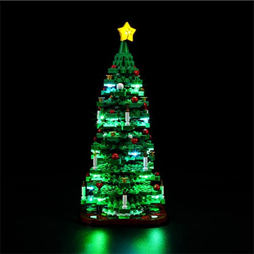 GEAMENT Kit de Luces LED Compatible con Lego ?rbol de Navidad (Christmas Tree) - por 40573 (Juego Modelo no Incluido)