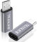 TRANLIKS Lightning to USB Adapter, 2-Pack Grey: Charge & Sync Compatible with Micro USB Devices
